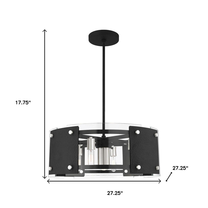 Seven Light Dimmable Chandelier With Shades