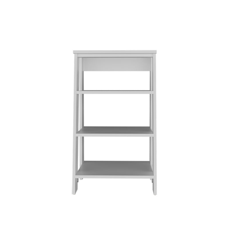 17" White Wood Bathroom Shelves - Office