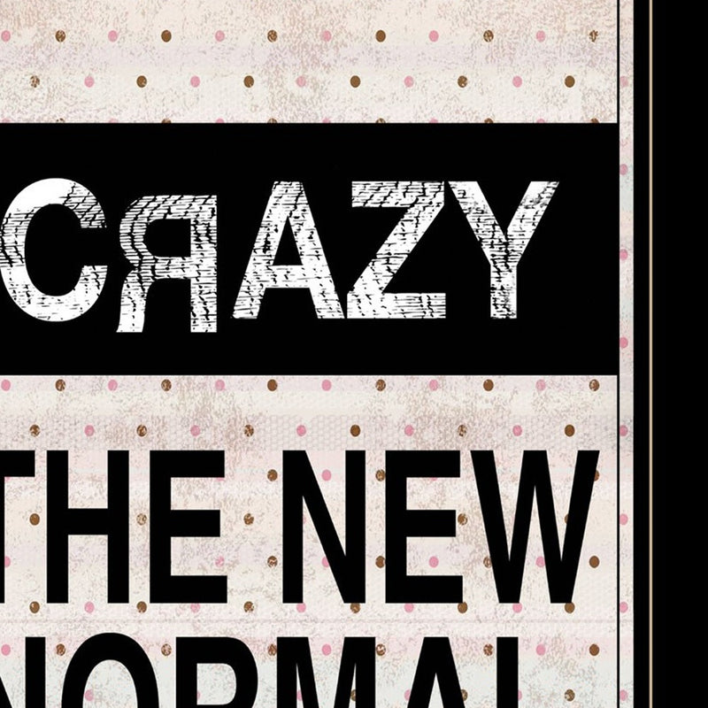 Set Of Two The New Normal Black Framed Print Wall Art - Home Decor