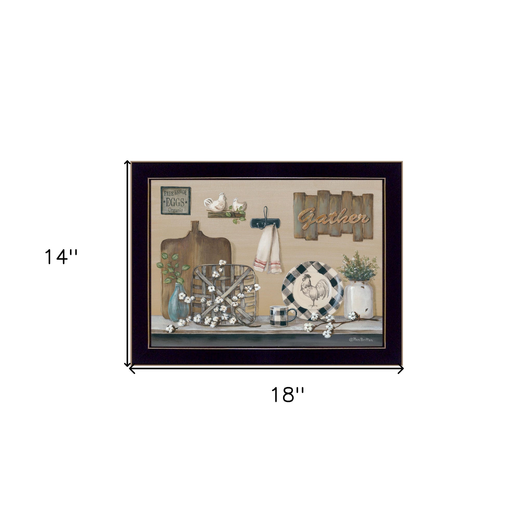Farmhouse Kitchen Black Framed Print Kitchen Wall Art - Home Decor