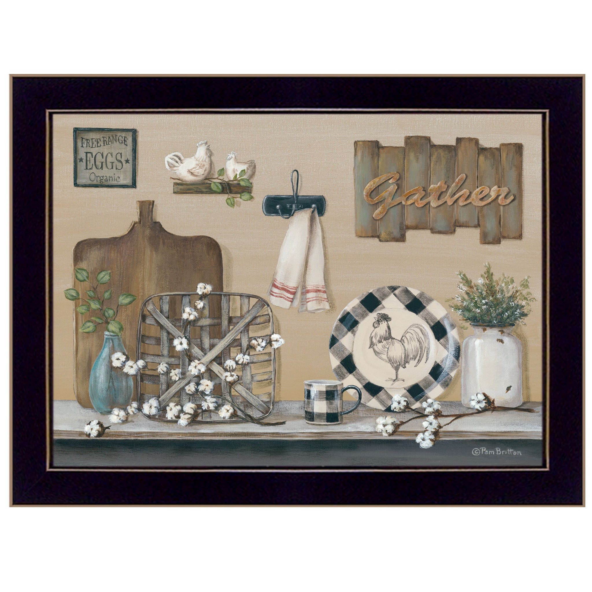 Farmhouse Kitchen Black Framed Print Kitchen Wall Art - Home Decor