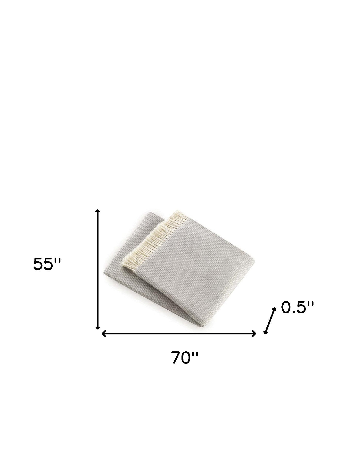 Soft Light Gray Links Pattern Throw Blanket - Home Decor