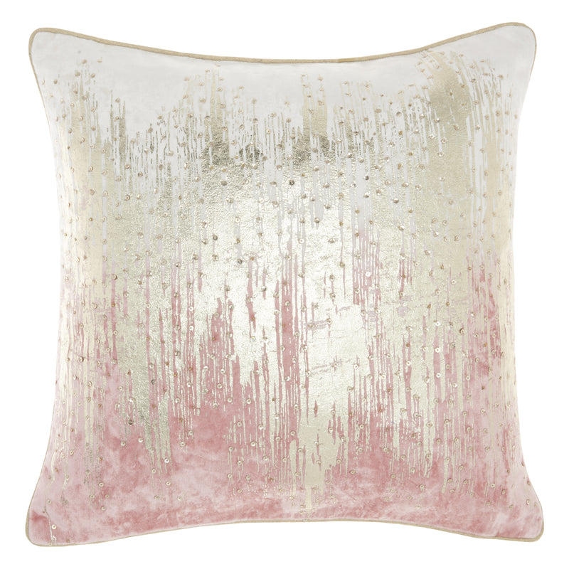 18" Pink Velvet Throw Pillow - Home Decor