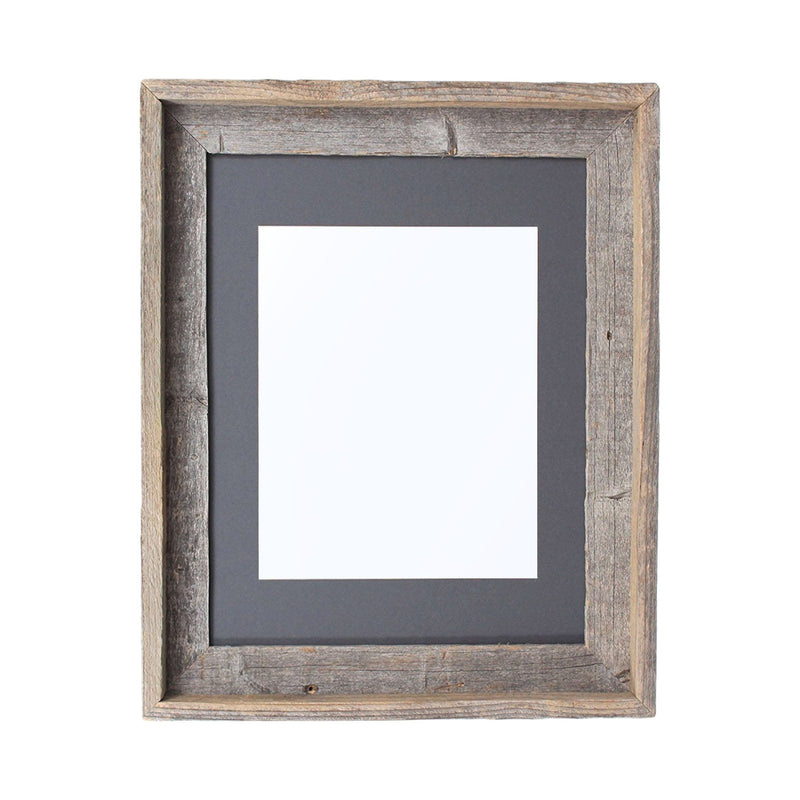 16" x 20" Gray Solid Wood Hanging Picture Frame - Home Decor