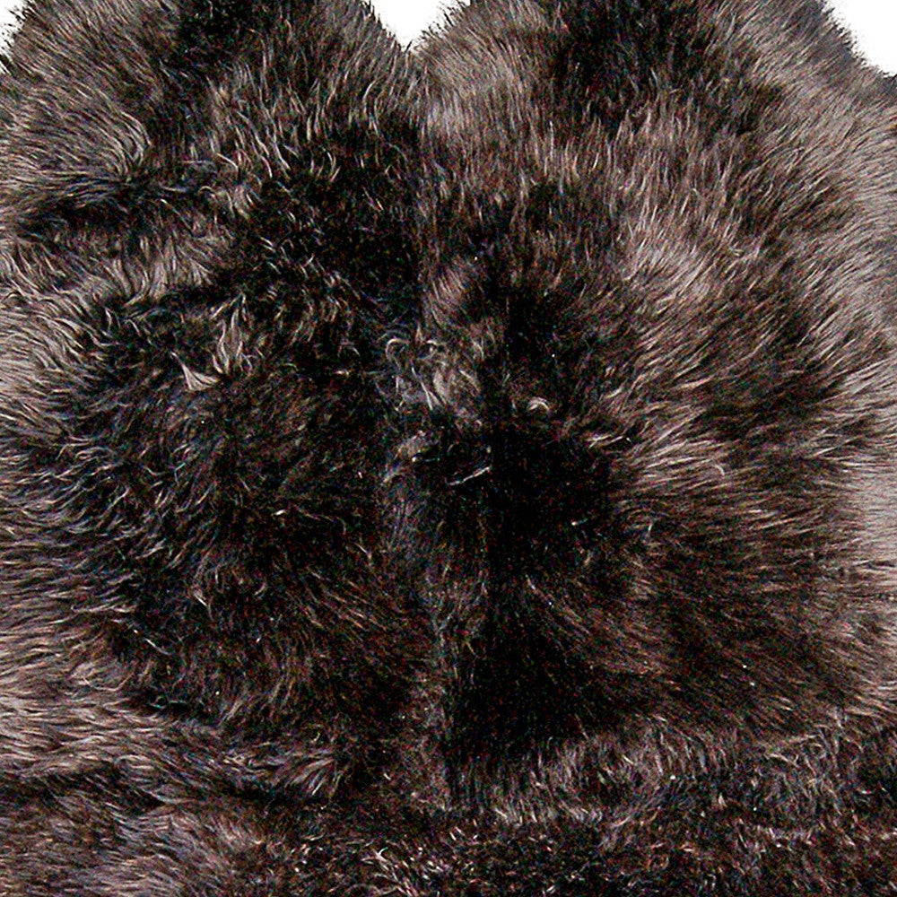 4' X 6' Chocolate Genuine Sheepskin Area Rug - Home Decor