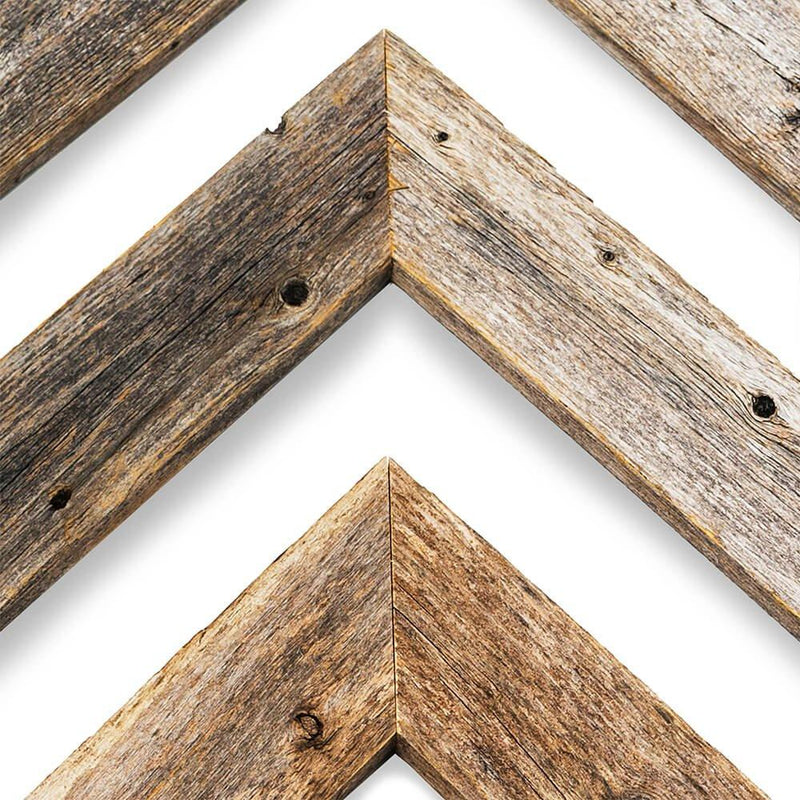 Set of Three Gray Distressed Wood Hanging Arrow Dimensional Sculptures - Home Decor