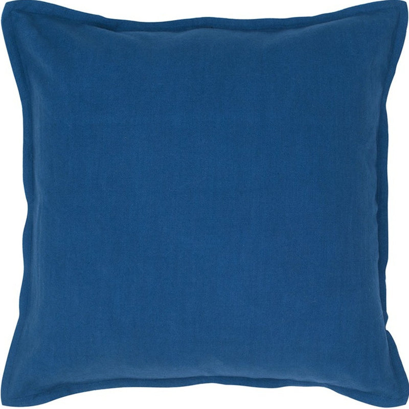 20" Blue Cotton Throw Pillow - Home Decor