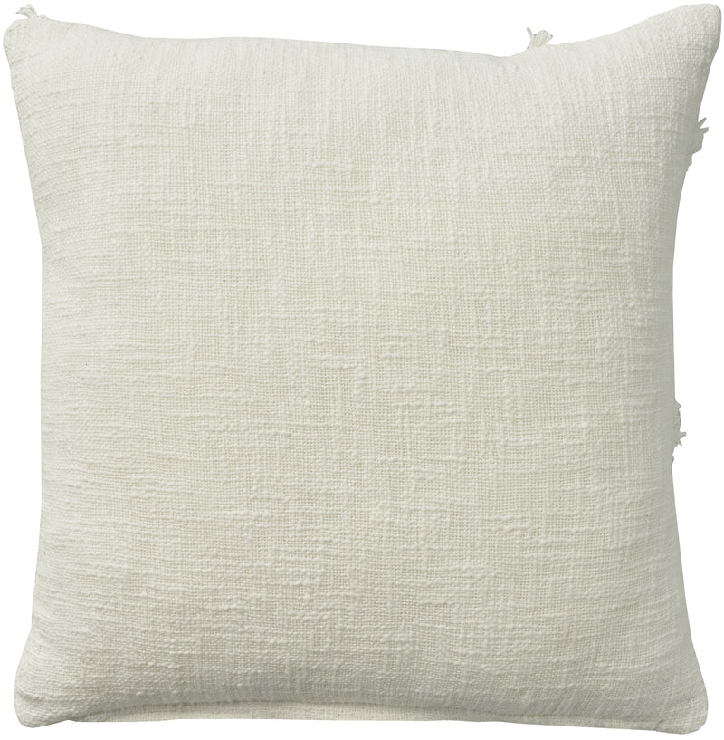 Boho Chic White Textured Lines Throw Pillow - Home Decor