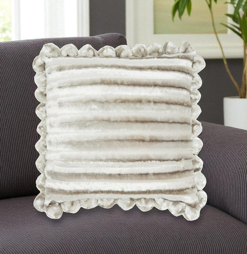 20" Silver Throw Pillow - Home Decor