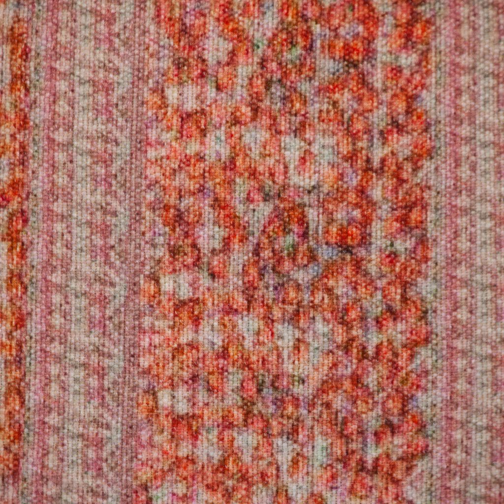 18" Pink and Orange Cotton Throw Pillow with Tassels - Home & Garden