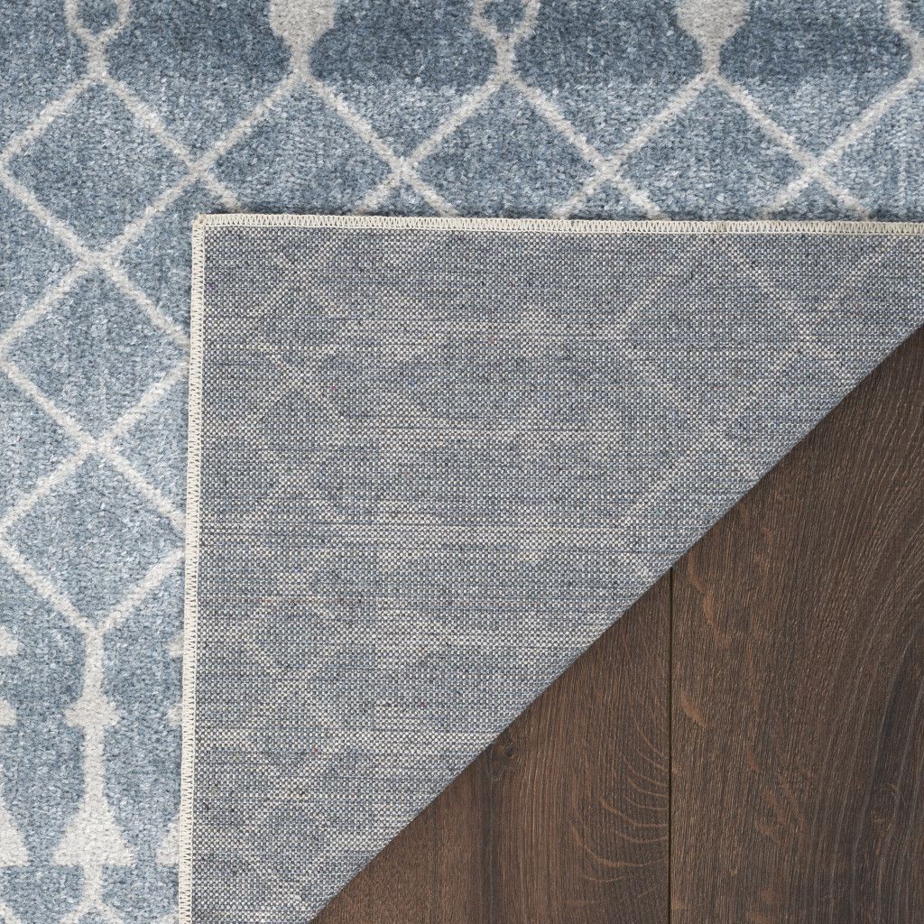 12' Blue Moroccan Runner Rug - Home & Garden