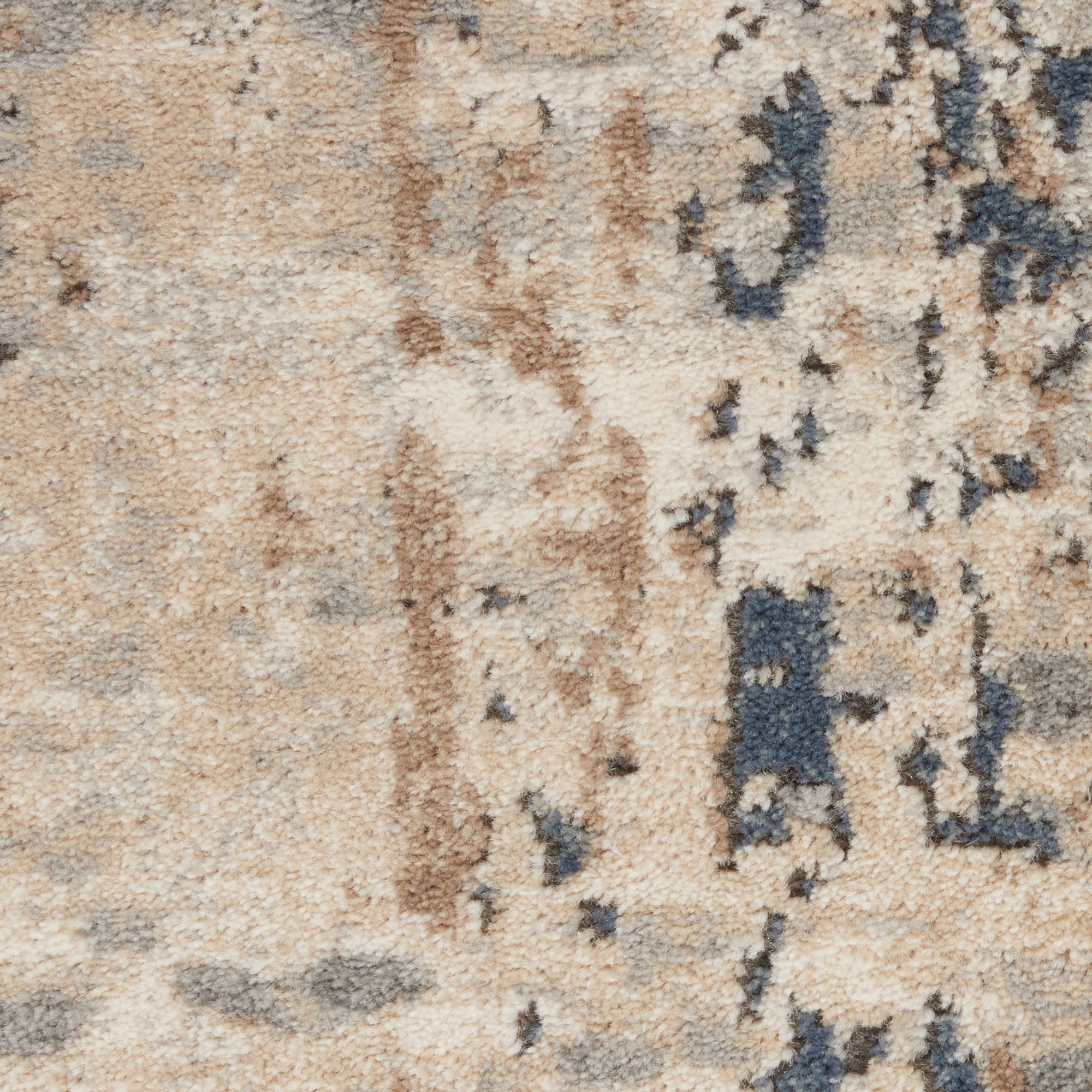 12' X 15' Beige and Gray Abstract Power Loom Area Rug - Home & Garden