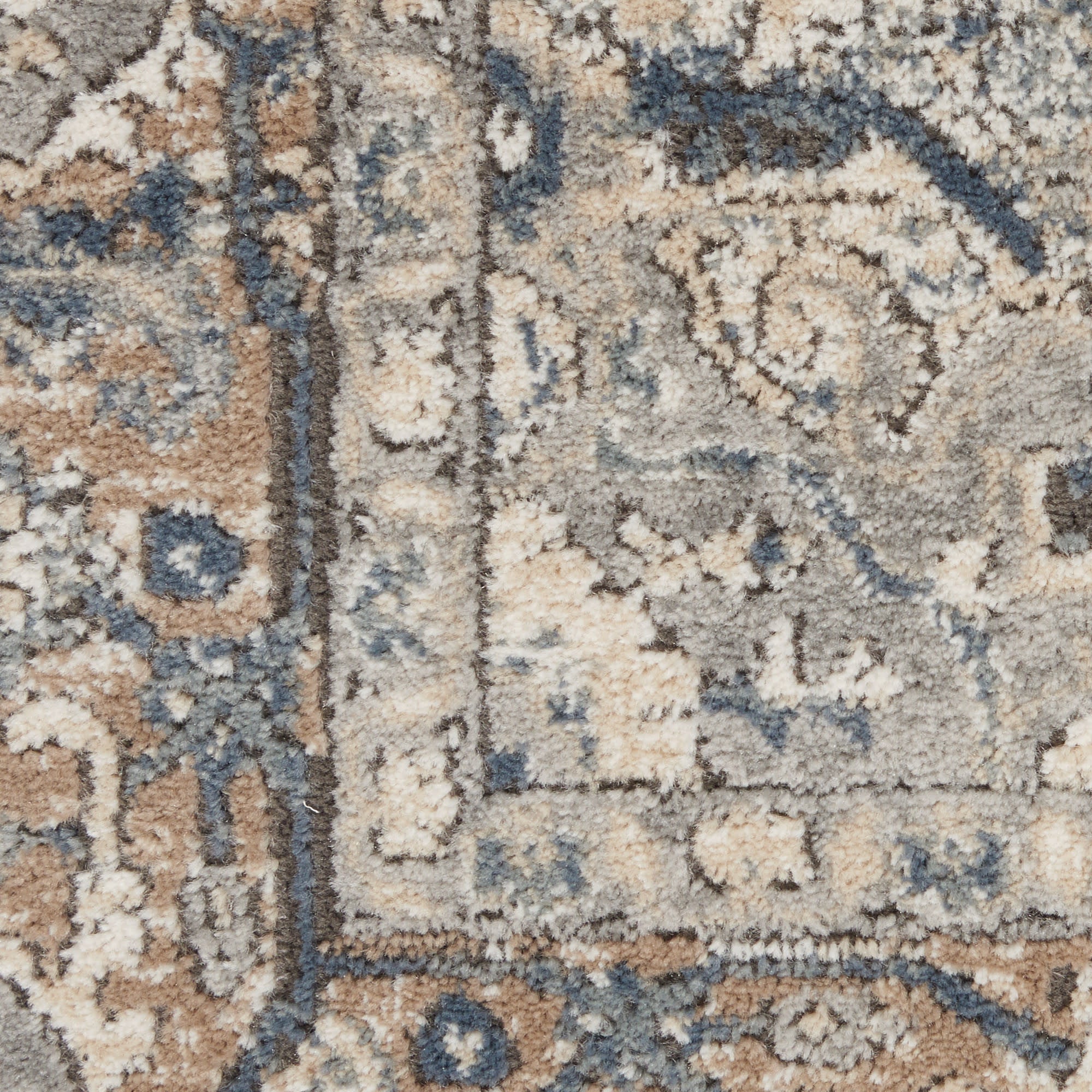 12' X 15' Ivory and Gray Medallion Power Loom Area Rug - Home & Garden