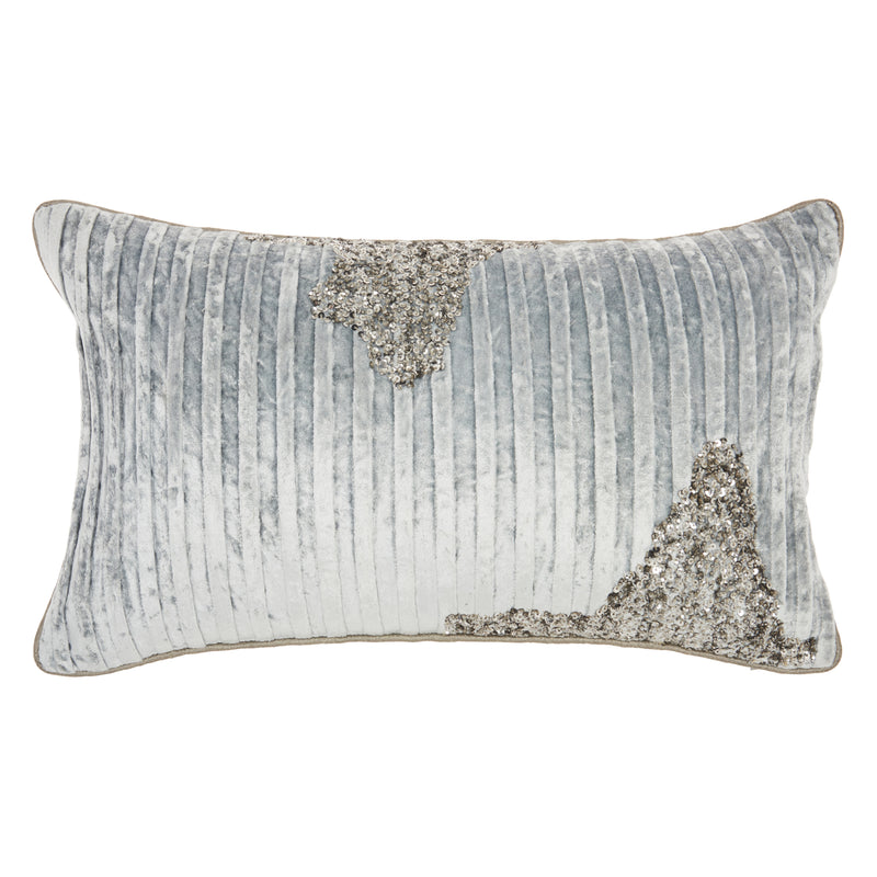 12" X 20" Periwinkle Cotton Throw Pillow - Home Decor