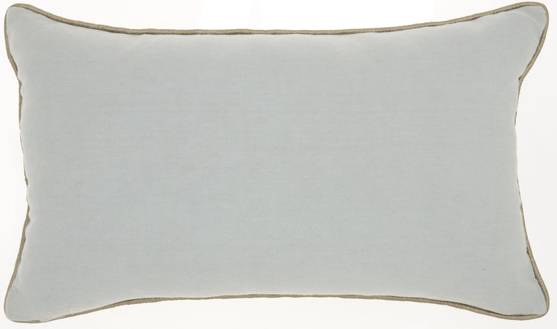 12" X 20" Periwinkle Cotton Throw Pillow - Home Decor