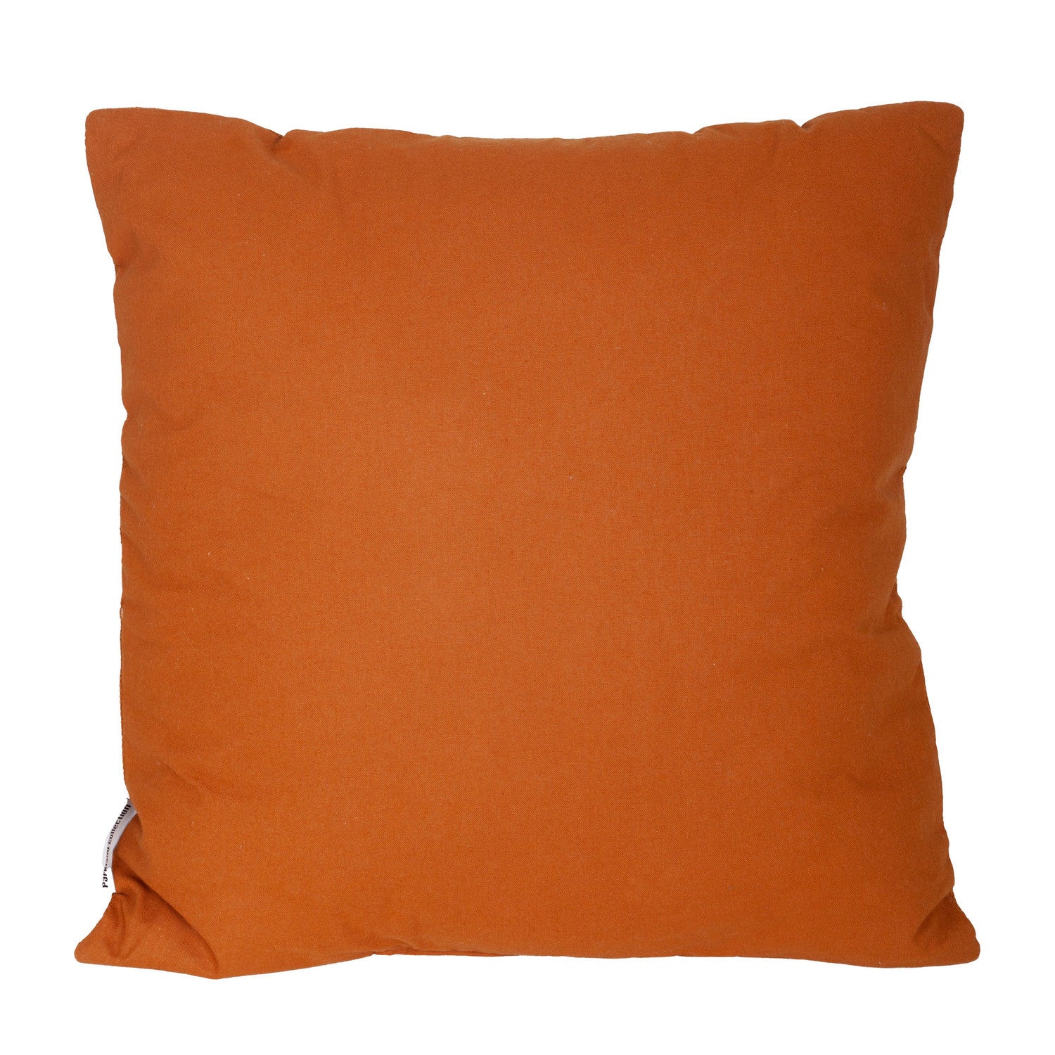 18" Terra Cotta Striped Cotton Throw Pillow With Texture - Home & Garden