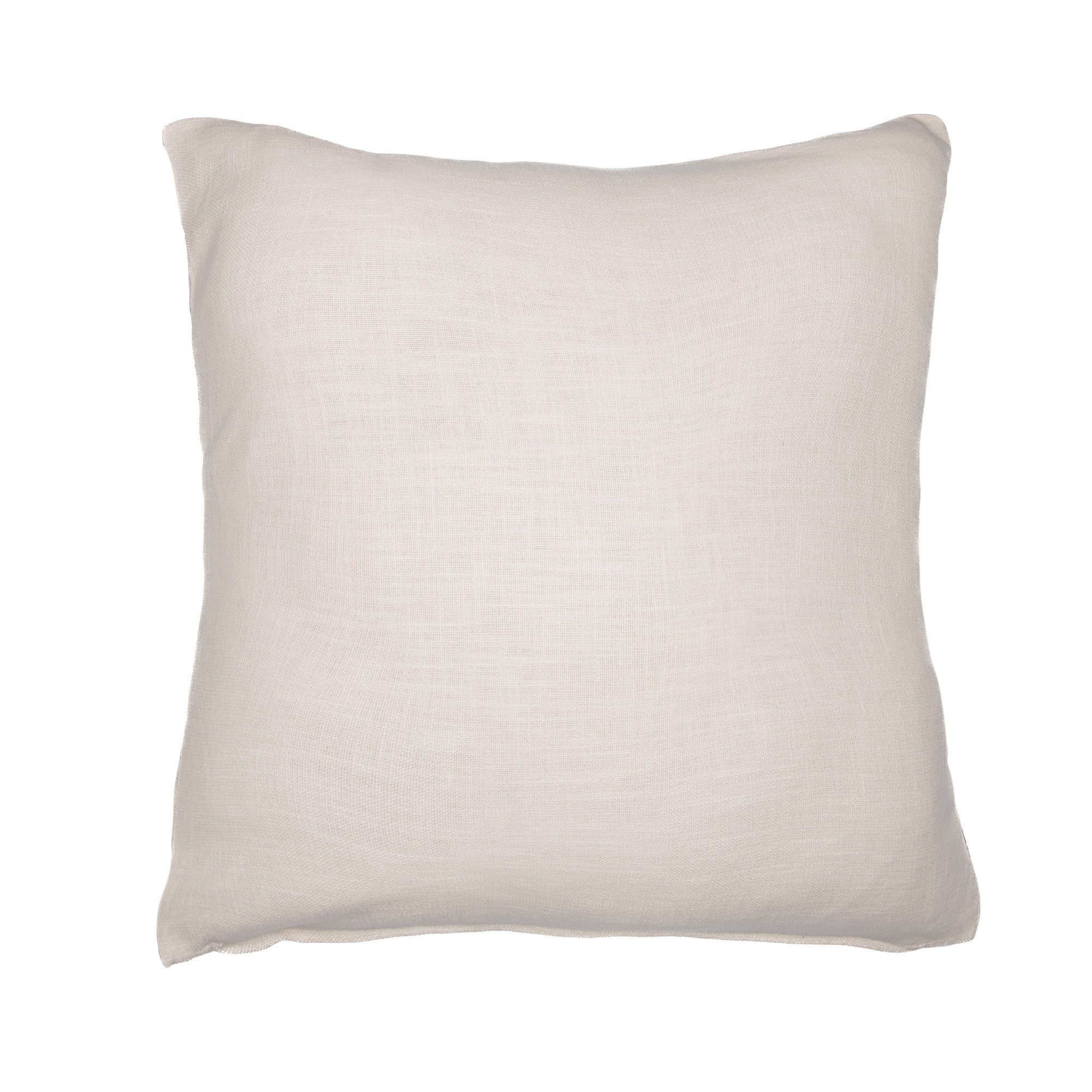 20" Ivory Red and Orange Geometric Cotton Blend Throw Pillow With Embroidery - Home & Garden