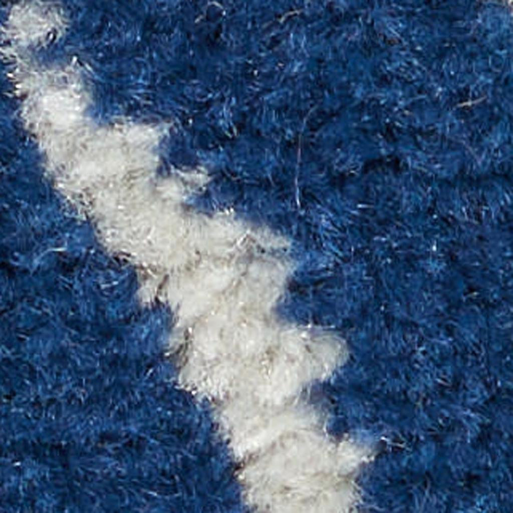 10' Navy Blue Floral Power Loom Runner Rug - Home & Garden