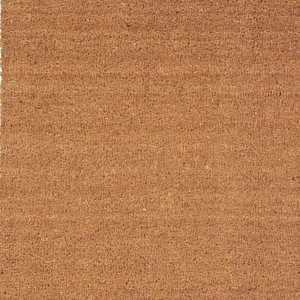 24" X 48" Natural Coir Solid Color Outdoor Door Mat - Home & Garden