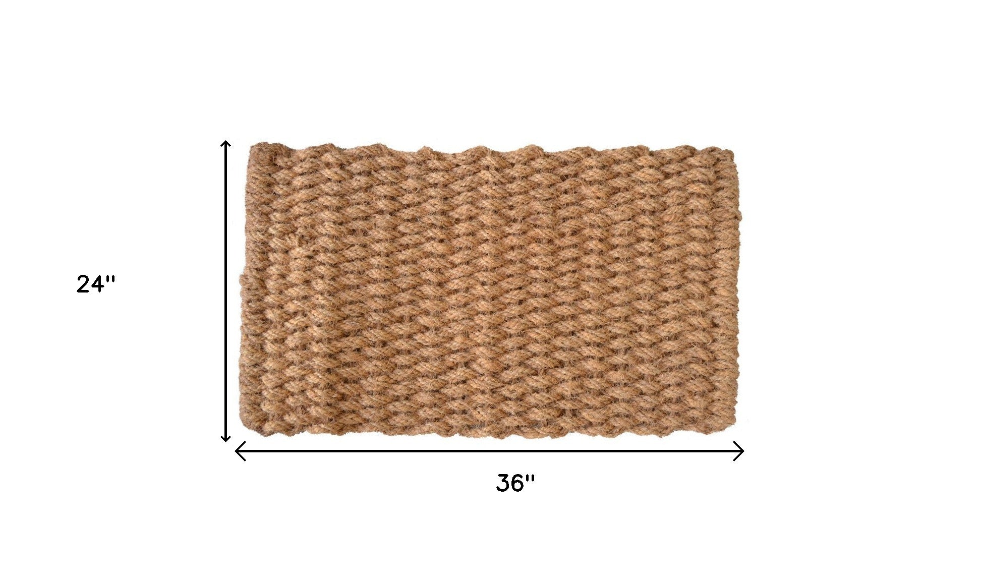 24" X 36" Brown Coir Weave Outdoor Door Mat - Home & Garden