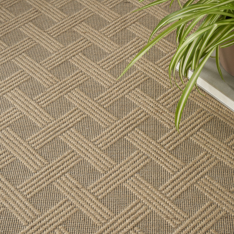 4' X 6' Natural Geometric Flatweave Non Skid Area Rug With Fringe Homeroots Home Decor