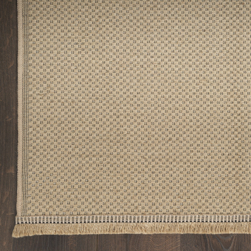 5' X 7' Natural Flatweave Non Skid Area Rug With Fringe Homeroots Home Decor