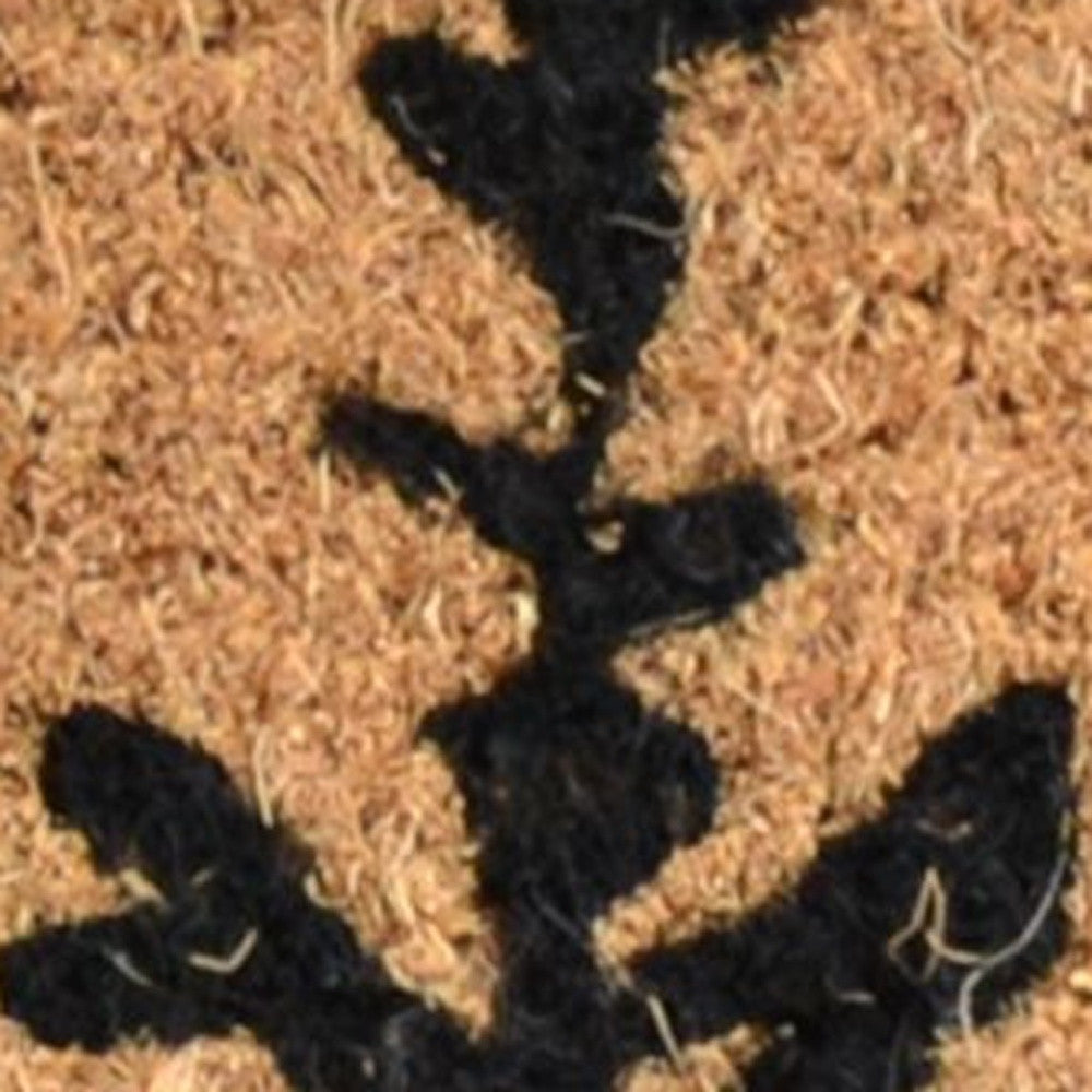 18" X 30" Brown And Black Bear Outdoor Coir Door Mat - Home & Garden