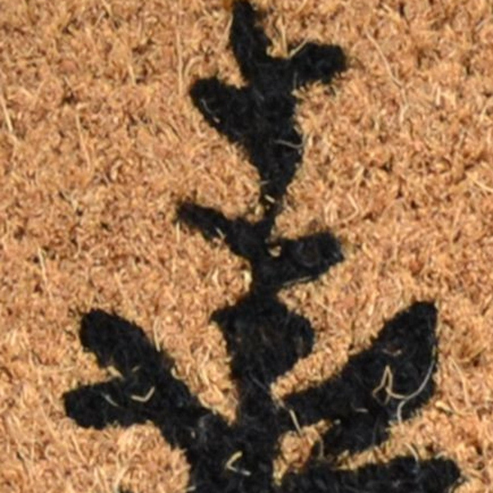 18" X 30" Brown And Black Bear Outdoor Coir Door Mat - Home & Garden