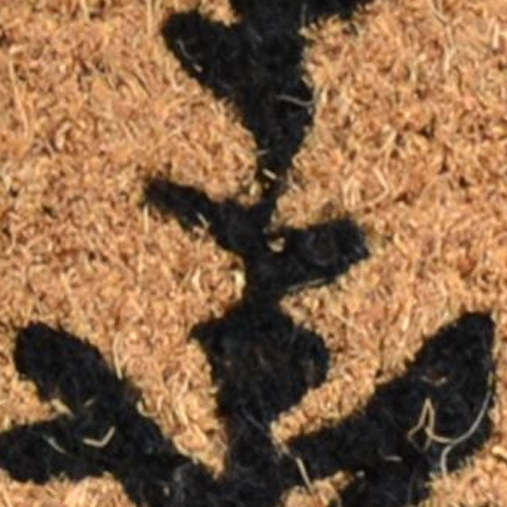 18" X 30" Brown And Black Bear Outdoor Coir Door Mat - Home & Garden