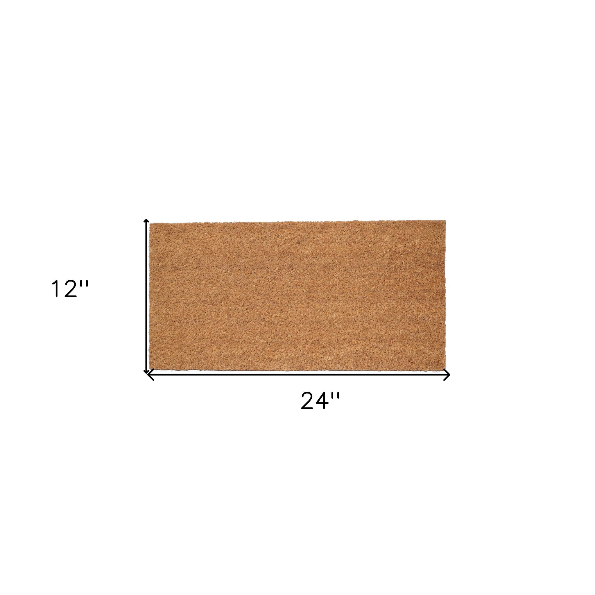 12" X 24" Natural Coir Outdoor Door Mat - Home & Garden