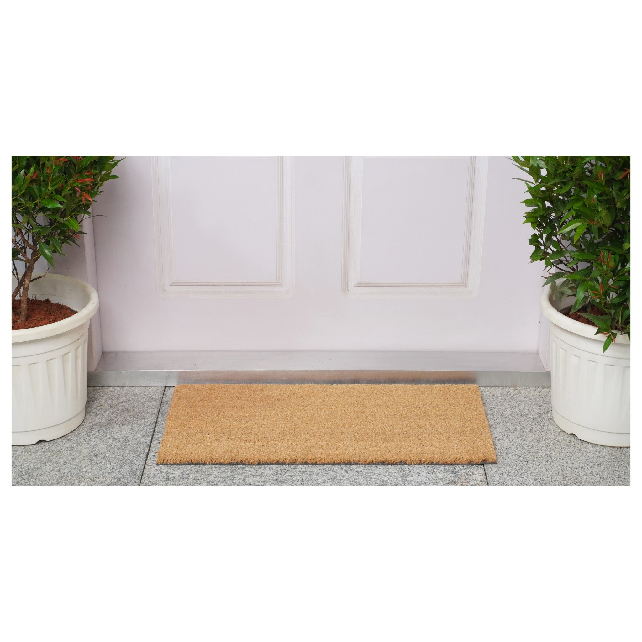 12" X 24" Natural Coir Outdoor Door Mat - Home & Garden