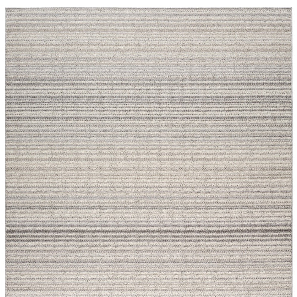 5' X 8' Gray and Ivory Abstract Area Rug - Home & Garden