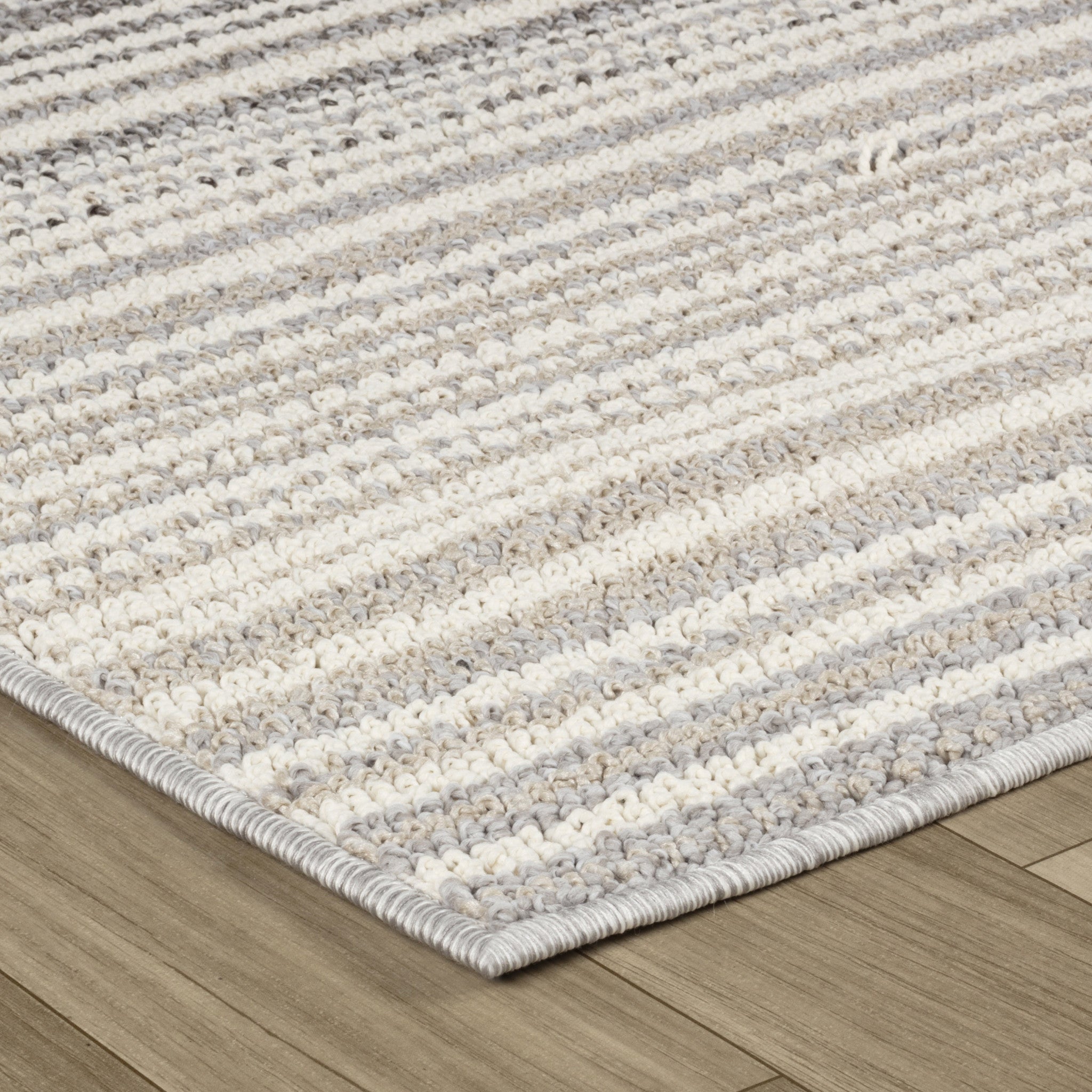 5' X 8' Gray and Ivory Abstract Area Rug - Home & Garden