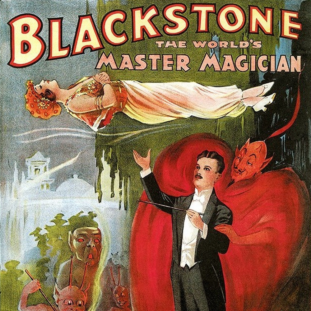 Vintage 1934 Blackstone Magic Unframed Print Wall Art - Home Decor