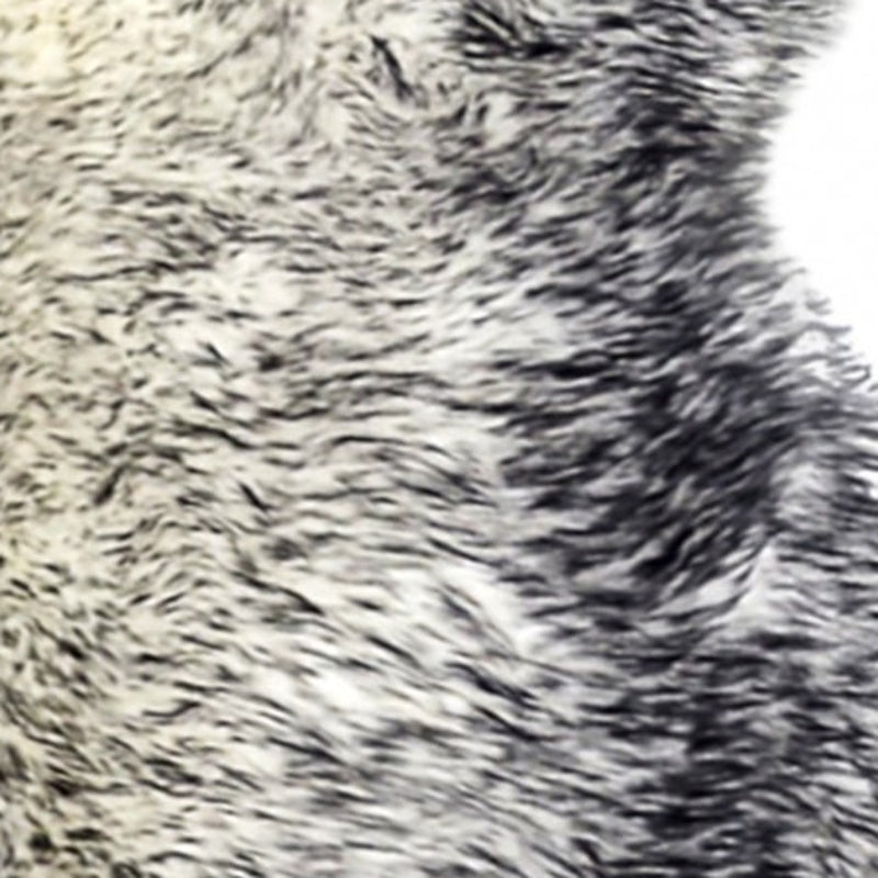 4' X 6' Gray Genuine Sheepskin Handmade Area Rug - Home Decor