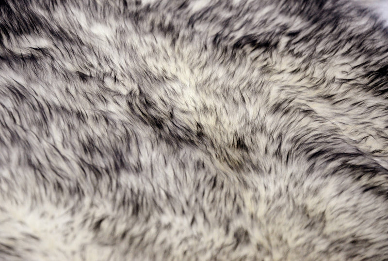 4' X 6' Gray Genuine Sheepskin Handmade Area Rug - Home Decor