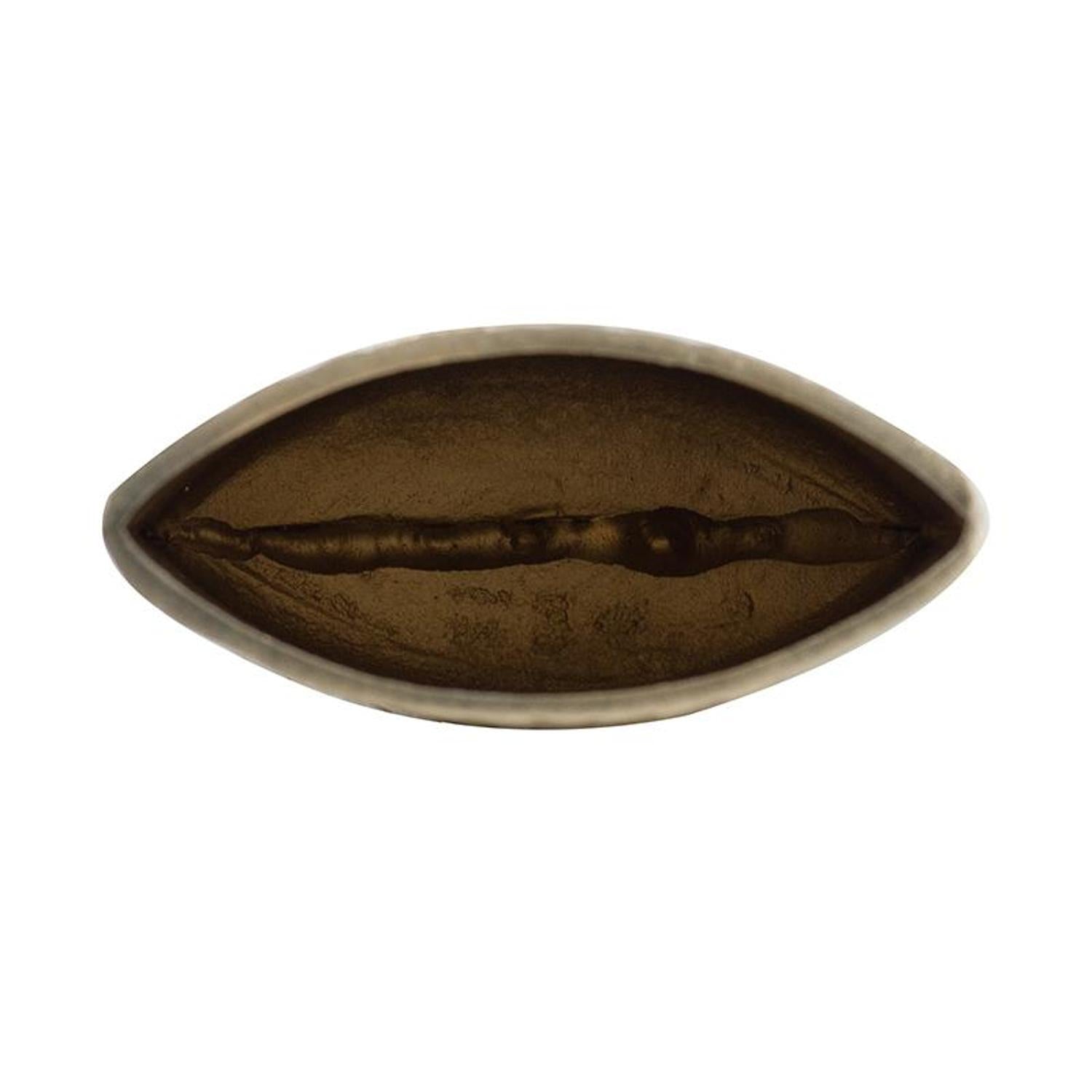 10" Gold Aluminum Oval Faux Wood Table Vase - Home & Garden