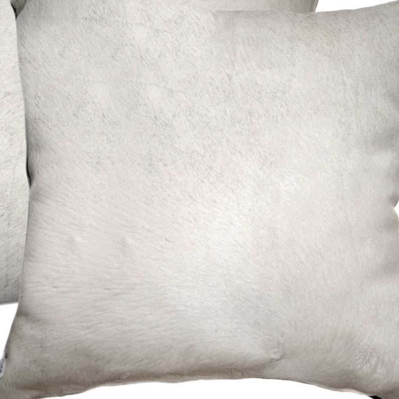 Set of Two Off White Cowhide Throw Pillow - Home Decor