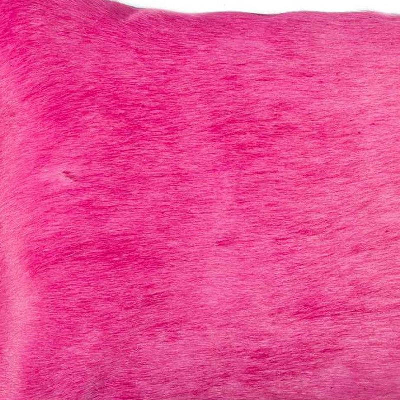 12" X 20" Fuschia Cowhide Throw Pillow - Home Decor
