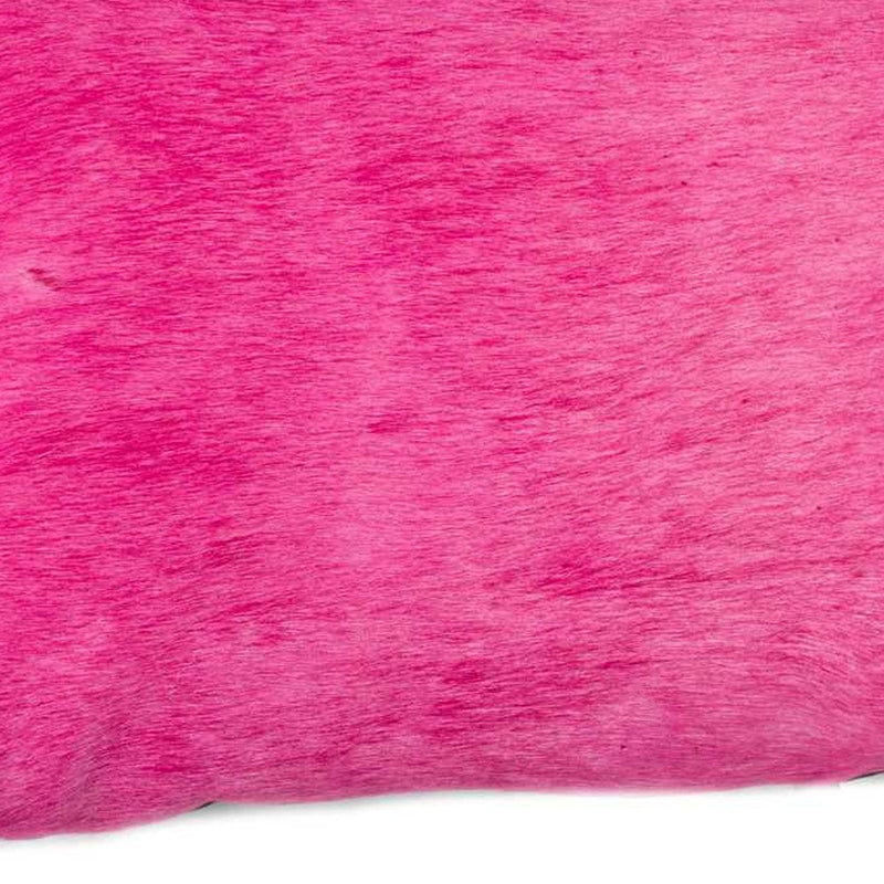12" X 20" Fuschia Cowhide Throw Pillow - Home Decor