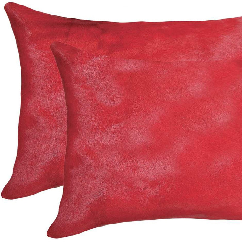 12" X 20" X 5" Firecracker Cowhide  Pillow 2 Pack - Home Decor