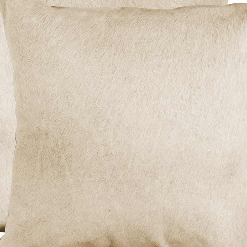Set of Two Natural Cowhide Throw Pillow - Home Decor