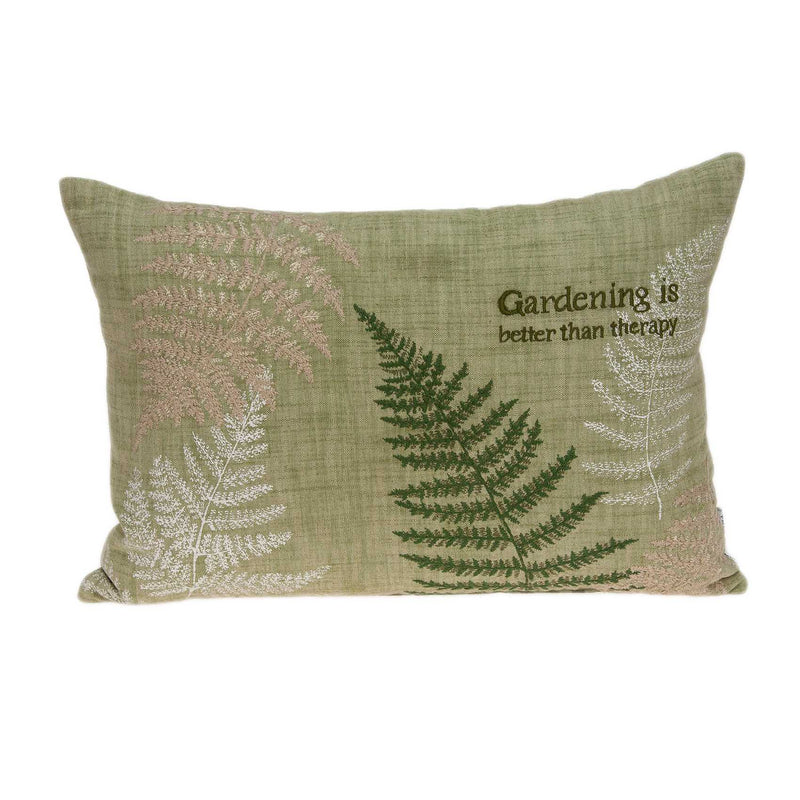 20" X 6" X 14" Tropical Green Pillow Cover With Poly Insert - Home Decor