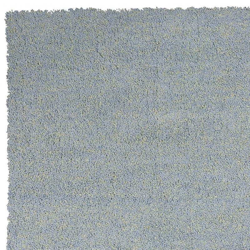 5' X 7' Blue Shag Hand Woven Area Rug - Home Decor