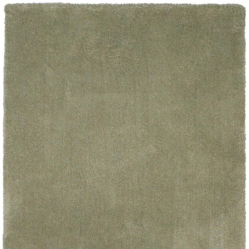 5' X 7' Sage Shag Hand Woven Area Rug - Home Decor