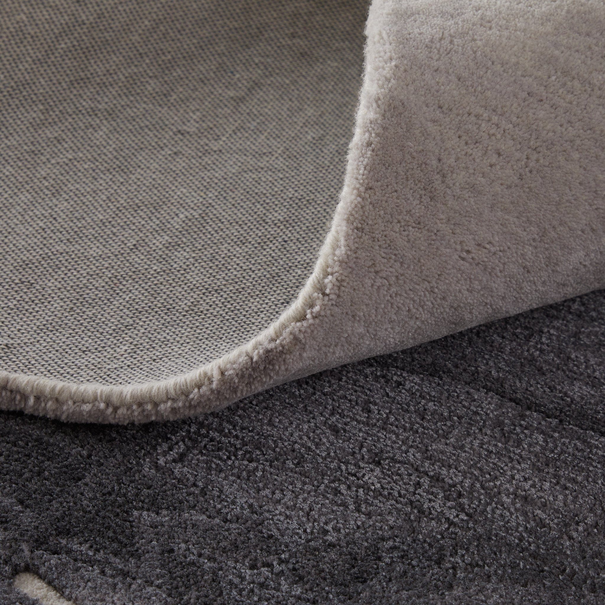 2' X 3' Gray and Ivory Abstract Hand Tufted Area Rug - Home & Garden
