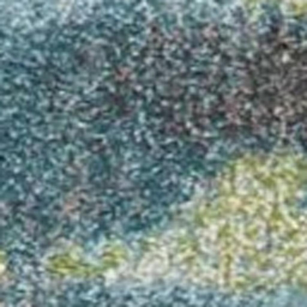 5' X 8' Blue And Green Abstract Area Rug - Home Decor