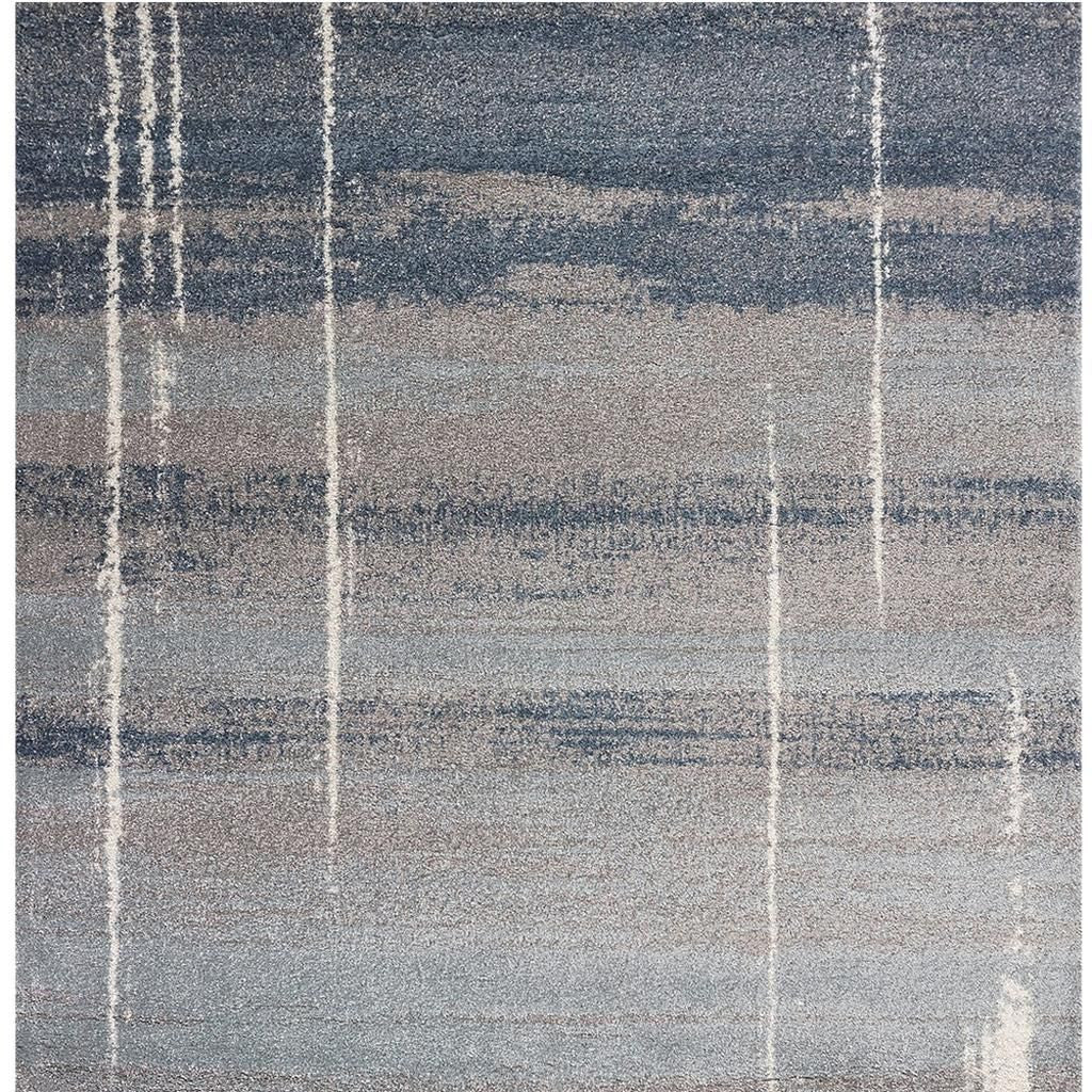 3' X 5' Blue And Gray Abstract Area Rug - Home & Garden