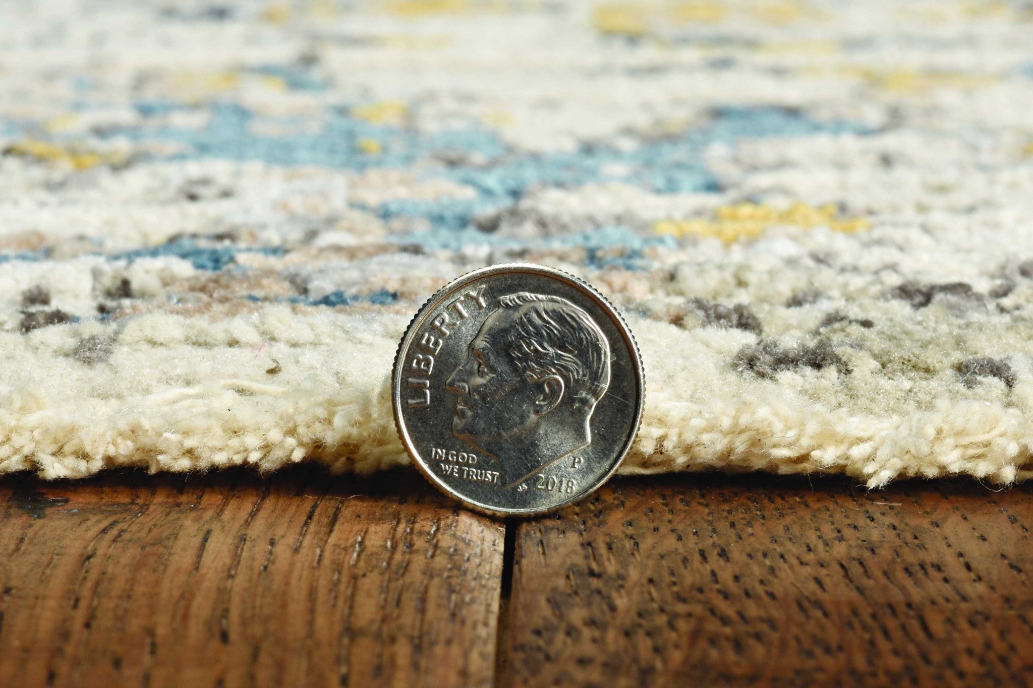 5' X 7' Beige Tan And Gold Abstract Hand Loomed Distressed Area Rug - Home & Garden