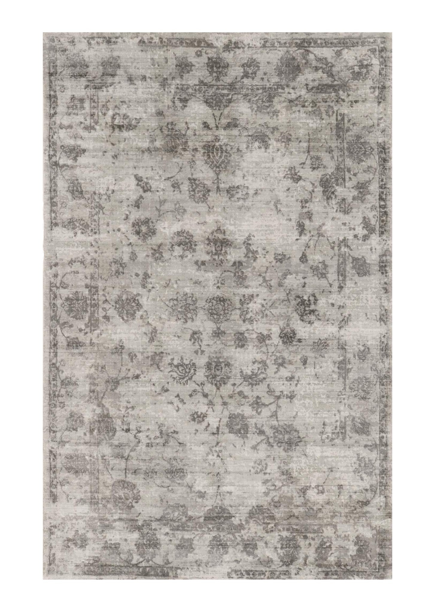 5' X 7' Beige Tan And Gold Abstract Hand Loomed Distressed Area Rug - Home & Garden